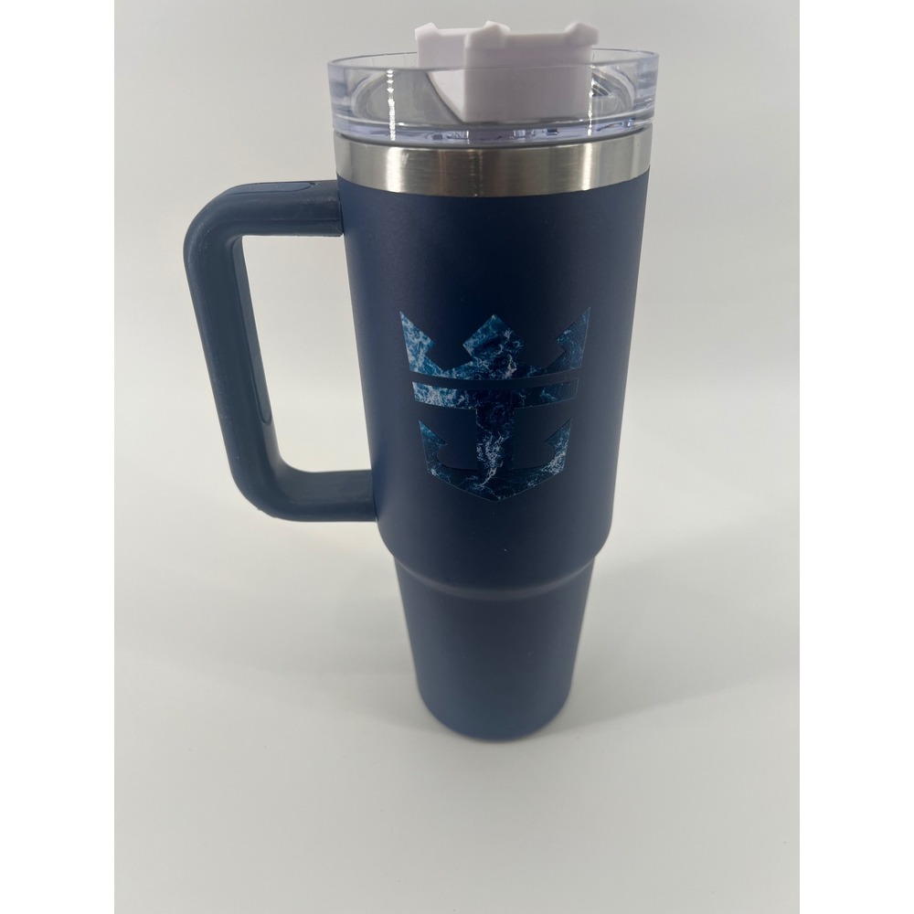 Royal Caribbean 40oz Stainless Steel Vacuum Insulated Tumbler Navy Blue Mug